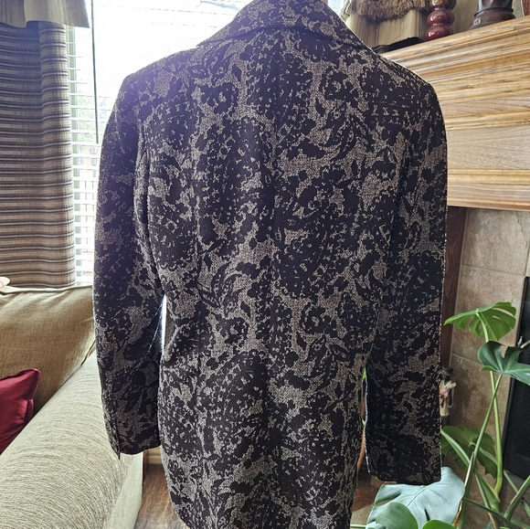Coldwater Creek Printed Tweed Jacket Size 16 - Picture 2 of 4